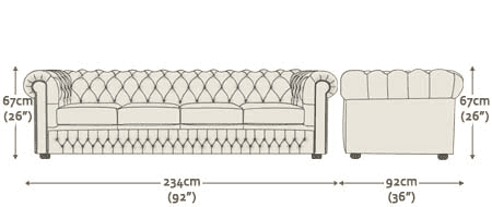 Chesterfield 4 Seater