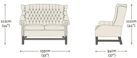 Georgian 2 Seater