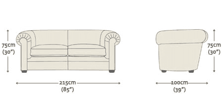 Hampton 3 Seater Sofa Bed
