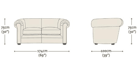 Hampton 2 Seater Sofa Bed