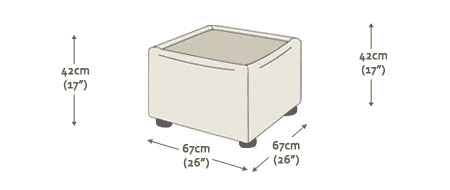 Plain Pouffe Table