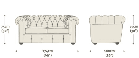 Winchester 2 Seater Sofa Bed