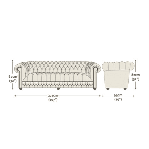 Belgravia 4 Seater & Chair Amalfi Salsa Speckled Gold Studs
