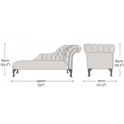Blenheim Chaise Antique Red 