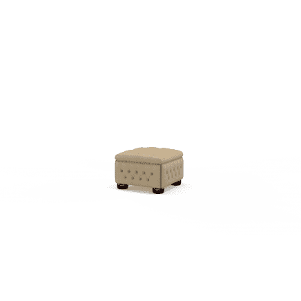 Buttoned Pouffe Box