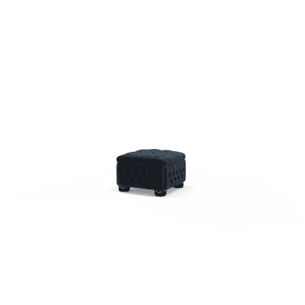 Buttoned Pouffe Box
