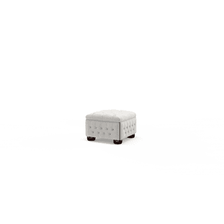 Buttoned Pouffe Box