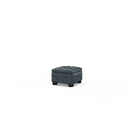 Buttoned Pouffe Box