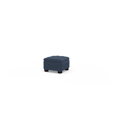 Buttoned Pouffe Box