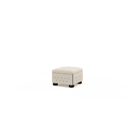 Buttoned Pouffe Box