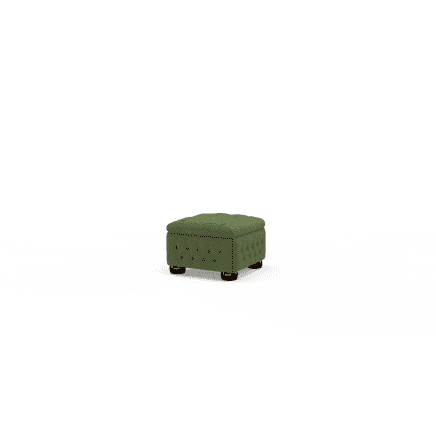 Buttoned Pouffe Box