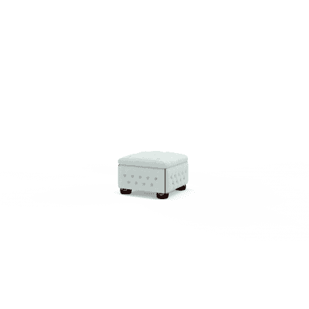 Buttoned Pouffe Box