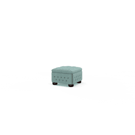 Buttoned Pouffe Box