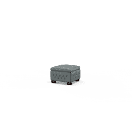 Buttoned Pouffe Box