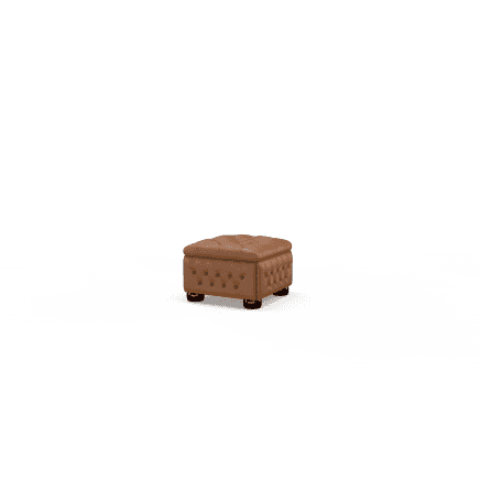 Buttoned Pouffe Box