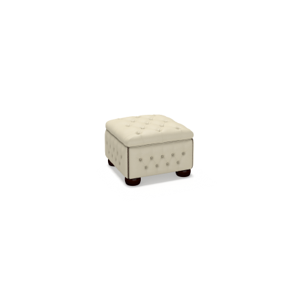 Buttoned Pouffe Box