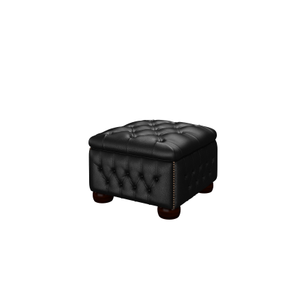 Buttoned Pouffe Box