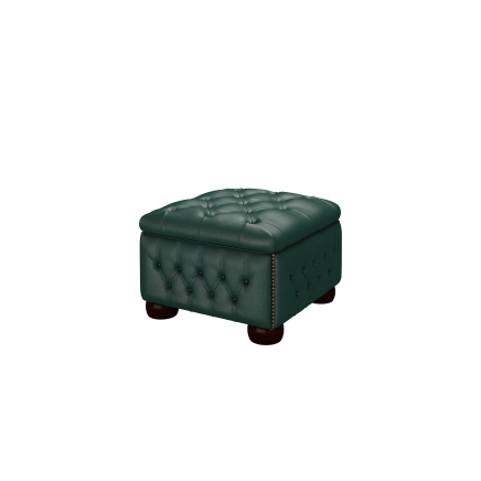 Buttoned Pouffe Box