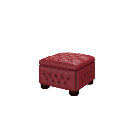 Buttoned Pouffe Box