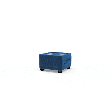 Buttoned Pouffe Table
