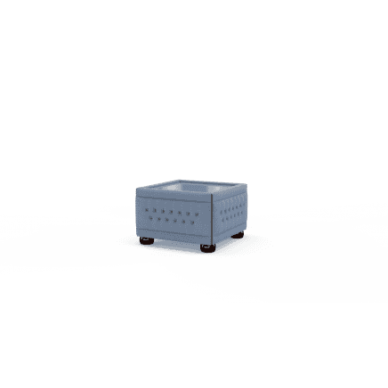 Buttoned Pouffe Table