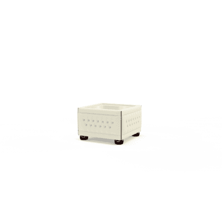 Buttoned Pouffe Table