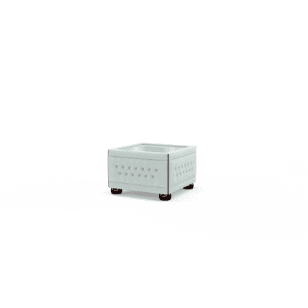 Buttoned Pouffe Table