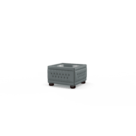 Buttoned Pouffe Table