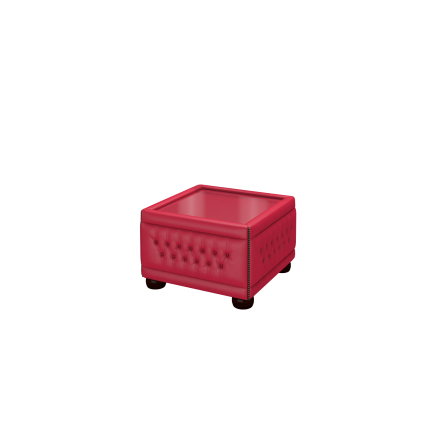 Buttoned Pouffe Table