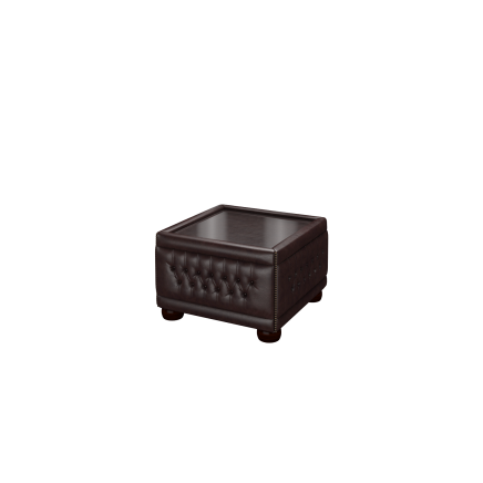 Buttoned Pouffe Table