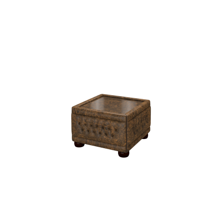 Buttoned Pouffe Table