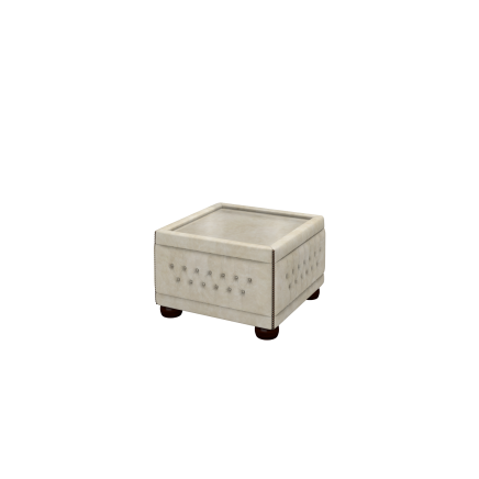 Buttoned Pouffe Table