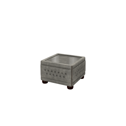 Buttoned Pouffe Table