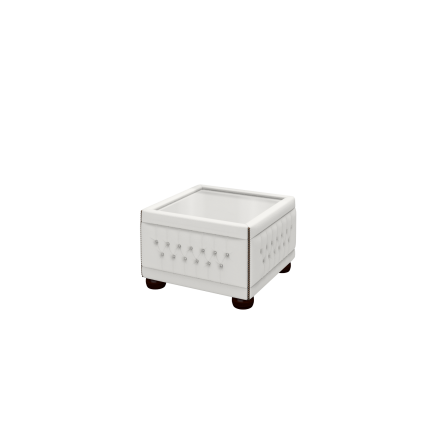 Buttoned Pouffe Table