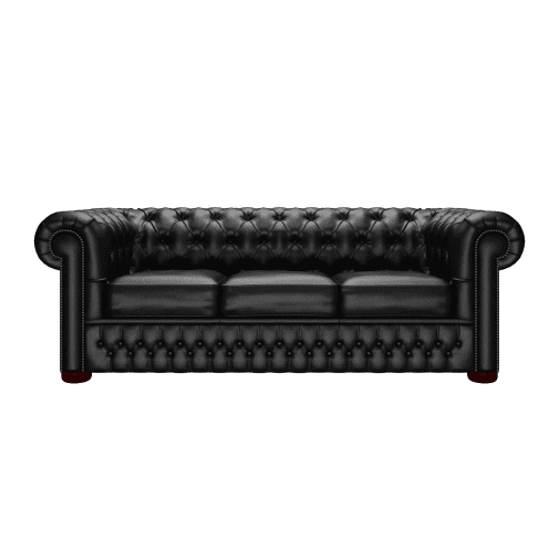 Chesterfield 3 Seater Bed Settee Essential Black