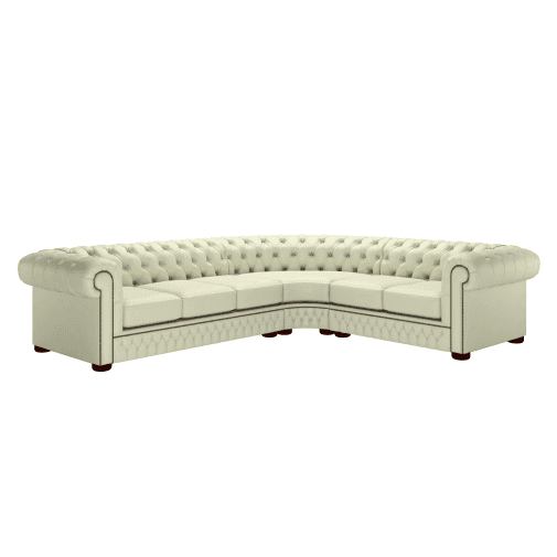 Chesterfield 3 x 2 Corner Unit Essential Cream Antique Studs 