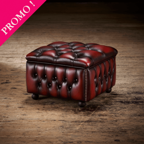 Buttoned Pouffe Box