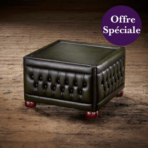 Pouf Capitonné avec plateau