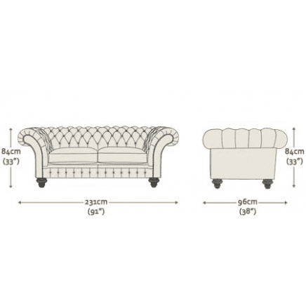 Grosvenor 3 Seater Sofa Amalfi Storm 