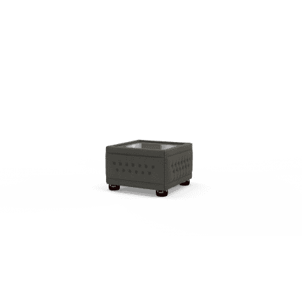 Buttoned Pouffe Table