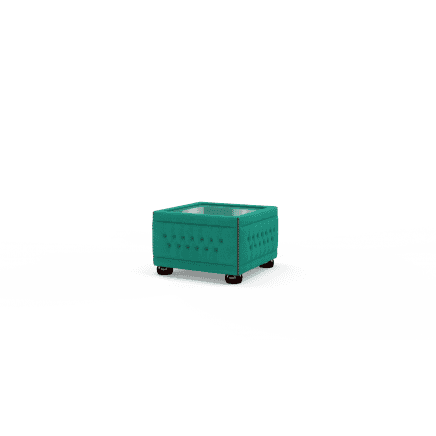 Buttoned Pouffe Table