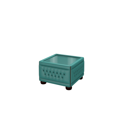 Buttoned Pouffe Table