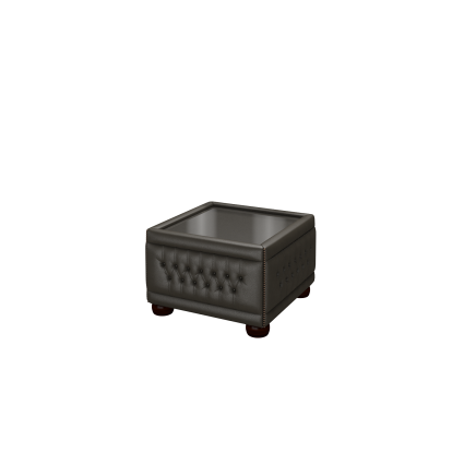 Buttoned Pouffe Table