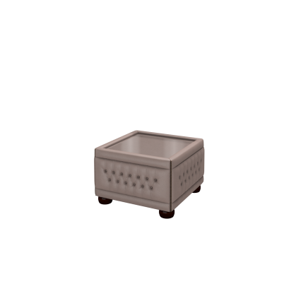 Buttoned Pouffe Table