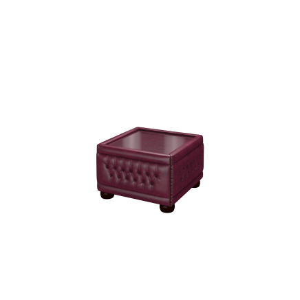 Buttoned Pouffe Table