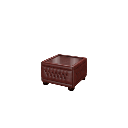 Buttoned Pouffe Table