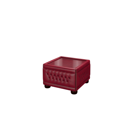 Buttoned Pouffe Table