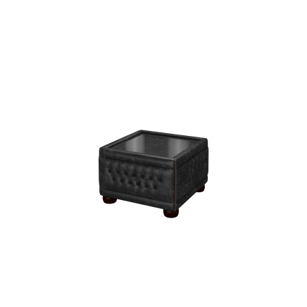 Buttoned Pouffe Table