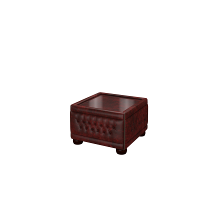 Buttoned Pouffe Table