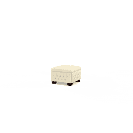 Buttoned Pouffe Box